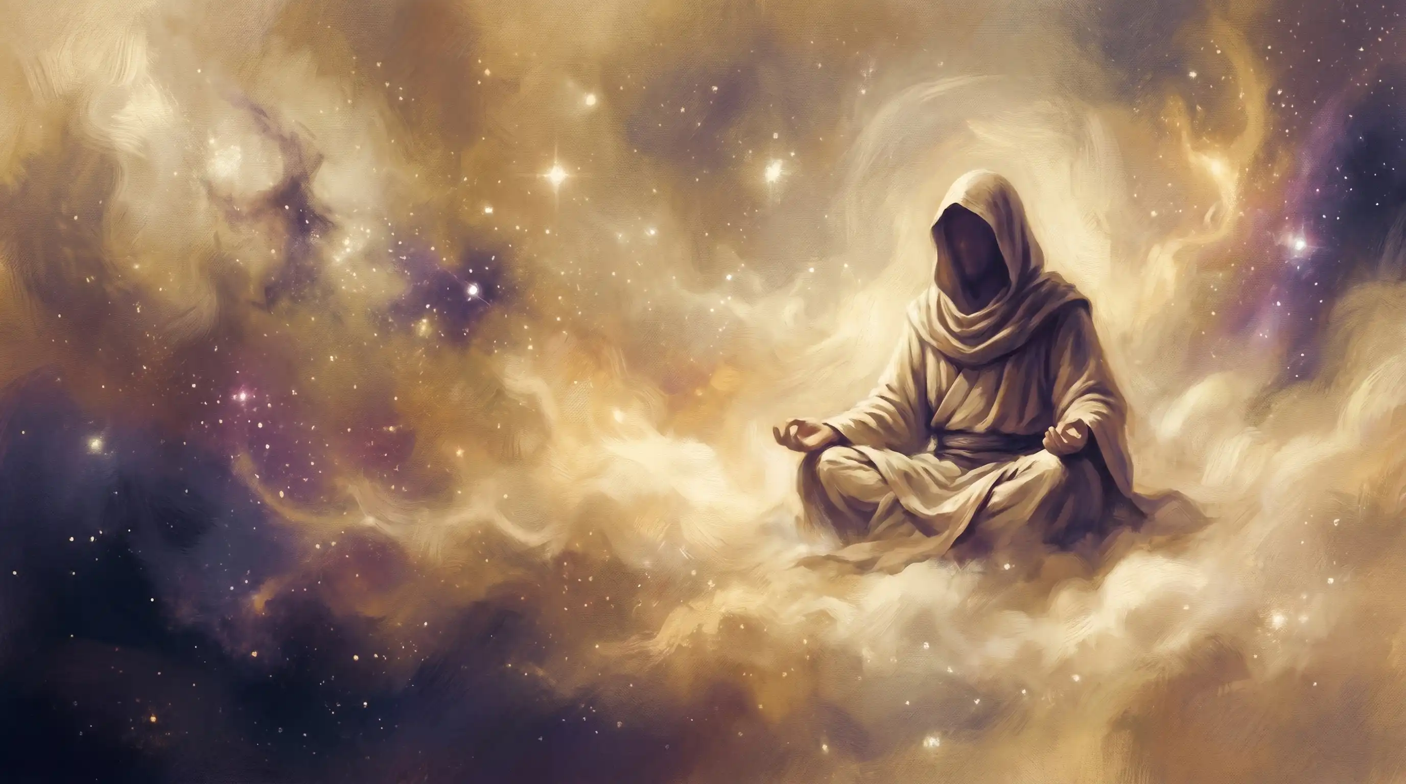 A figure meditating inside a luminous dreamscape of stars and soft gold light — best spiritual lucid dreaming books
